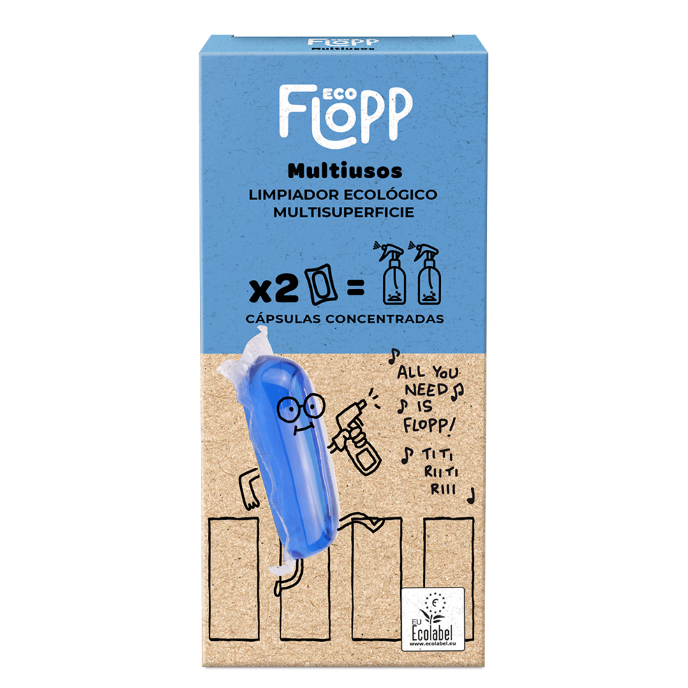 Limpiador Vidrios y Multisuperficies - 2 cápsulas