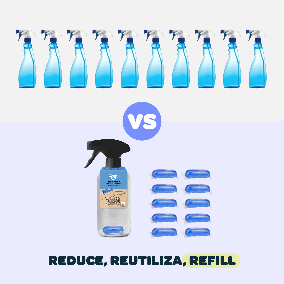 Limpiador Vidrios y Multisuperficies - 2 cápsulas
