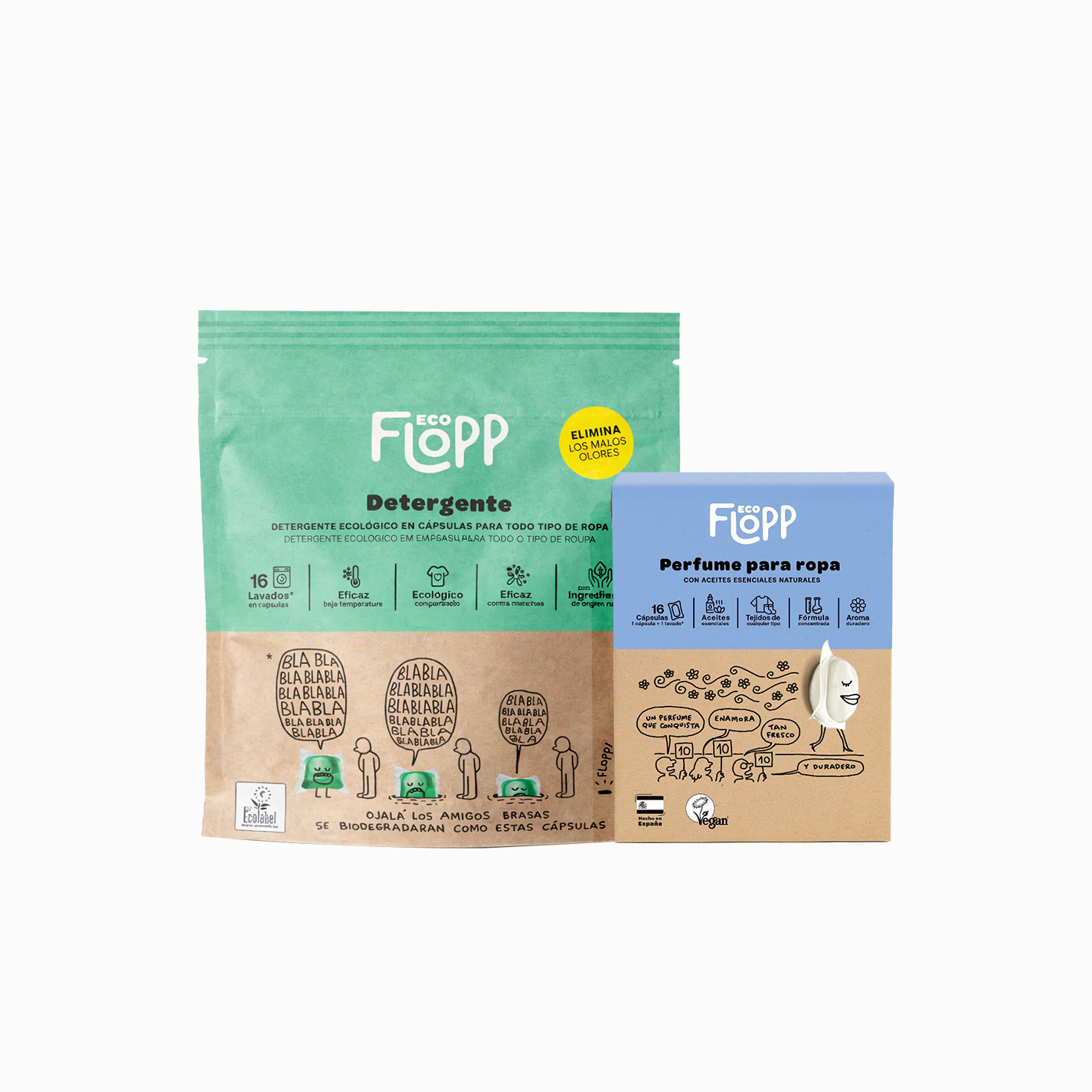 FLOPP ECO - Pack Detergente + Perfumador