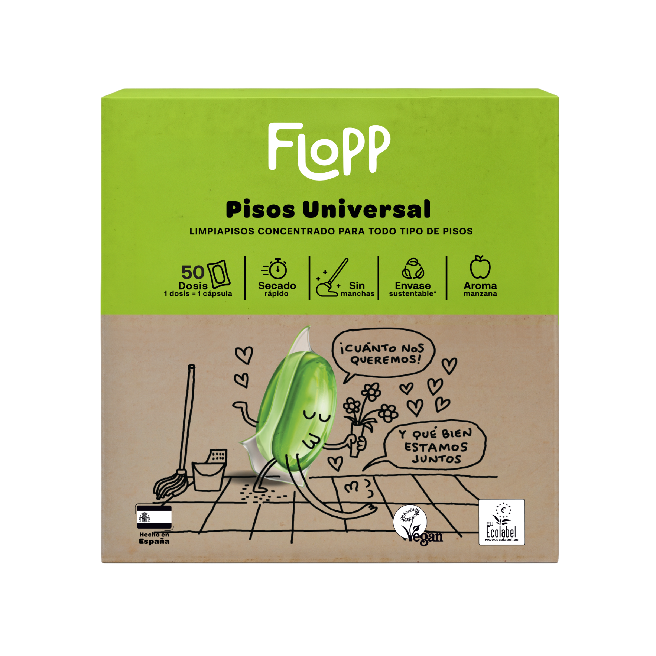FLOPP ECO - Limpiador de pisos - 50 cápsulas