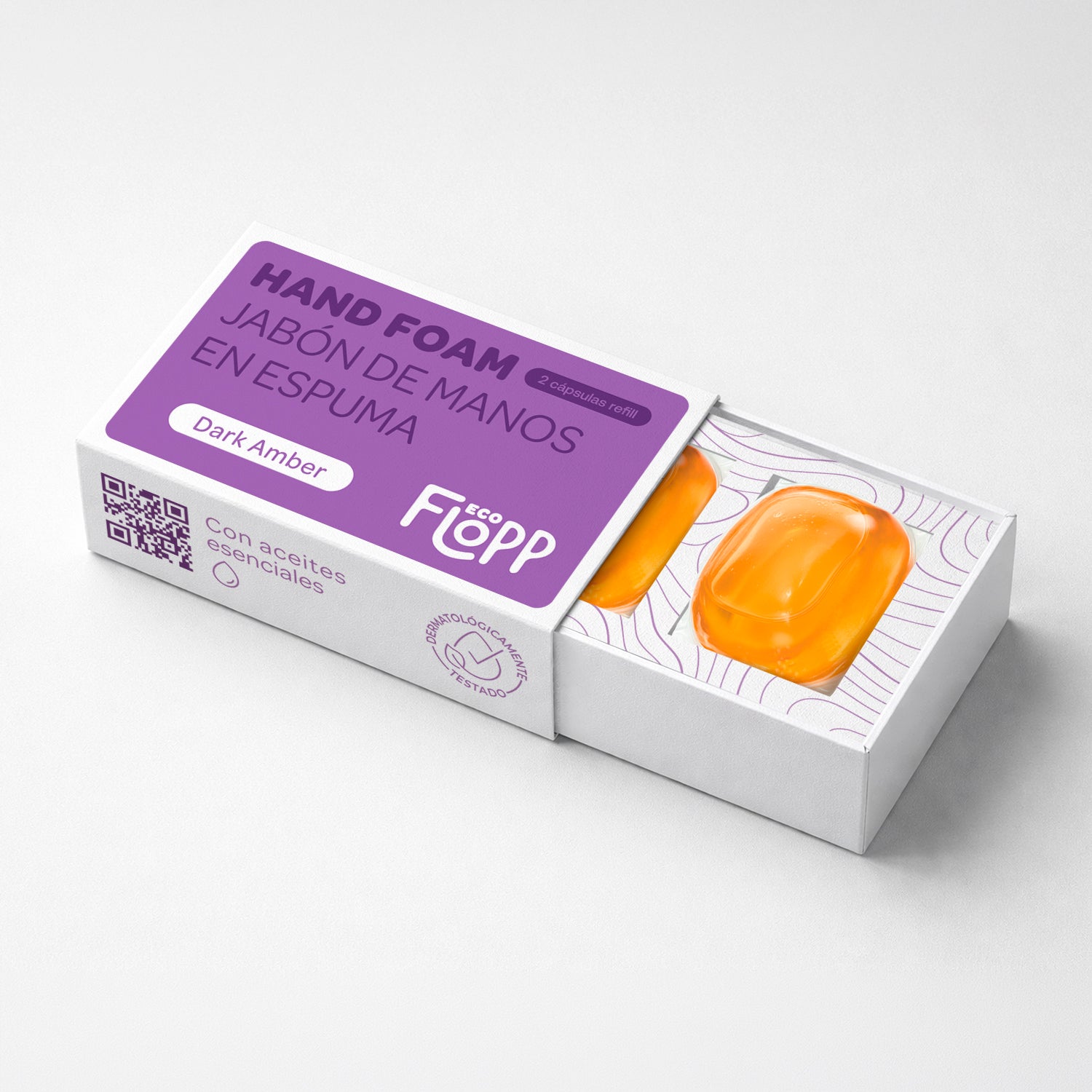 FLOPP ECO Refill con 2 Cápsulas Jabón de Manos Espuma - Dark Amber